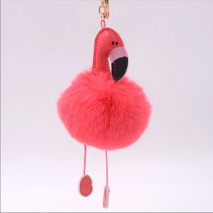 🎉HP🎉 Flamingo Pom Pom keychain