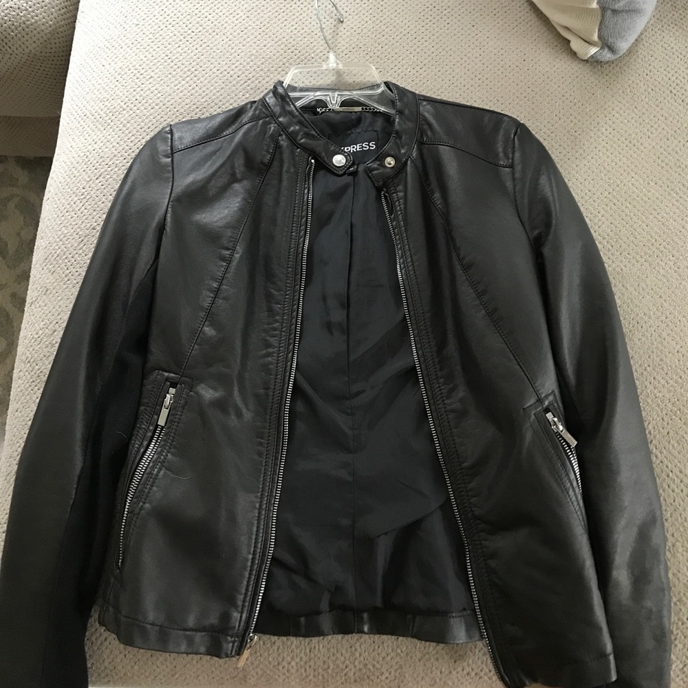 Express faux leather jacket