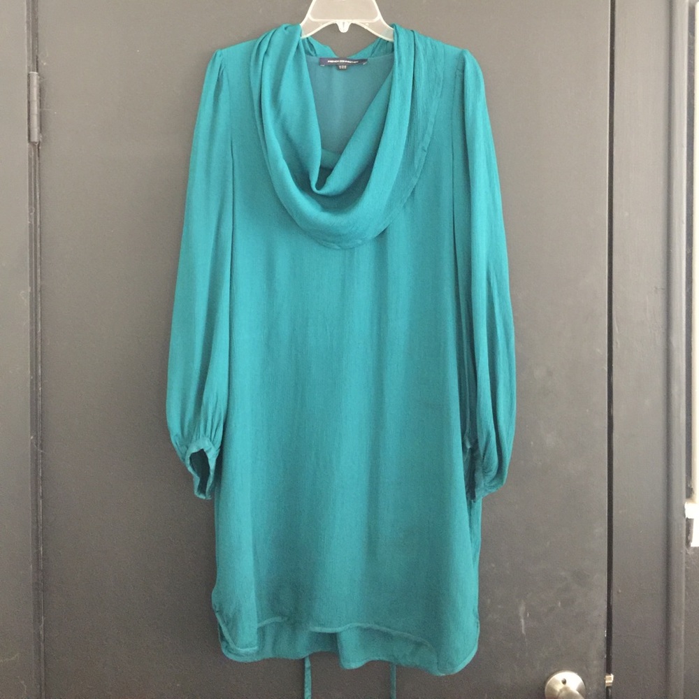 French Connection Cowl Neck Mini Dress