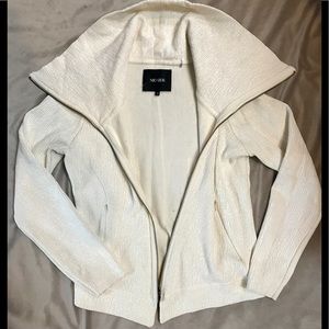 NIC + ZOE Cream Full Zip Sweater Jacket