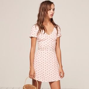 Reformation Raleigh Dress in Cherries Print