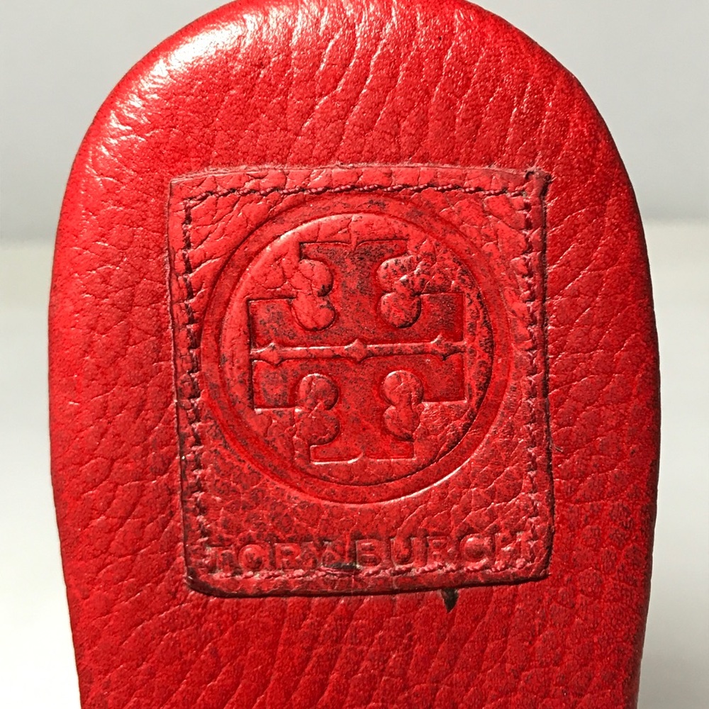 TORY BURCH BRITTON FLAT SANDALS SZ8 - Picture 6 of 8