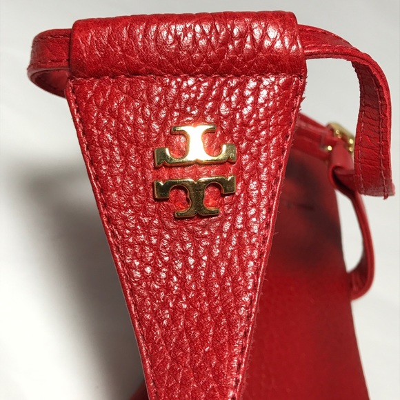 TORY BURCH BRITTON FLAT SANDALS SZ8 - Picture 5 of 8