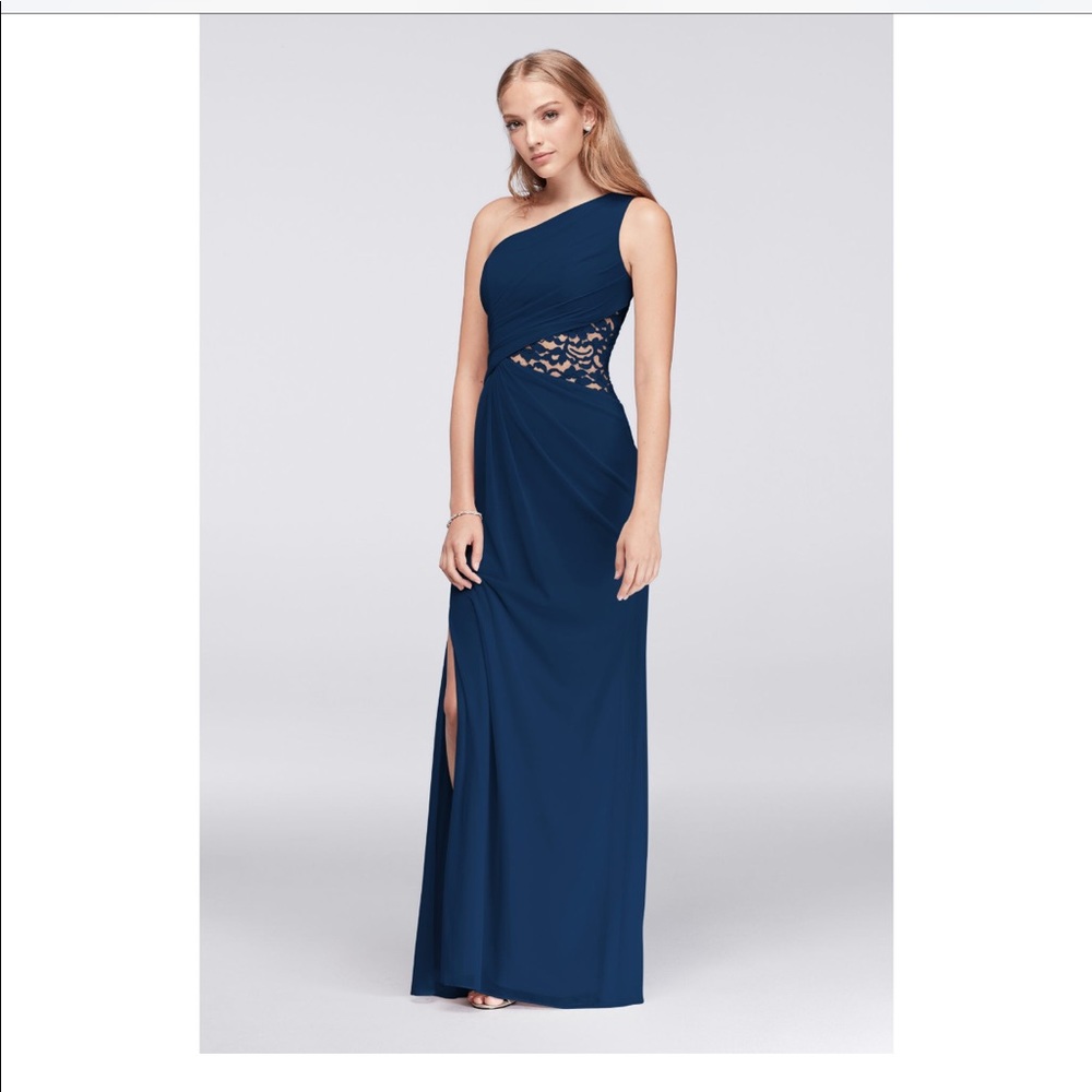 Davids bridal marine blue size 14
