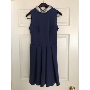 ASOS Navy Skater Dress, Size 6