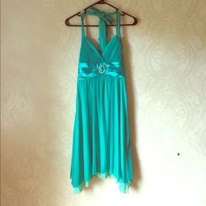 Short Teal Dress
