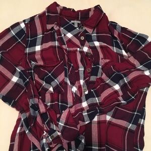 Plaid Blouse