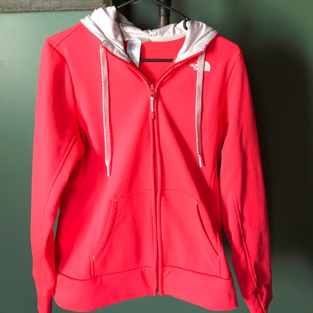 North face pink hoodie