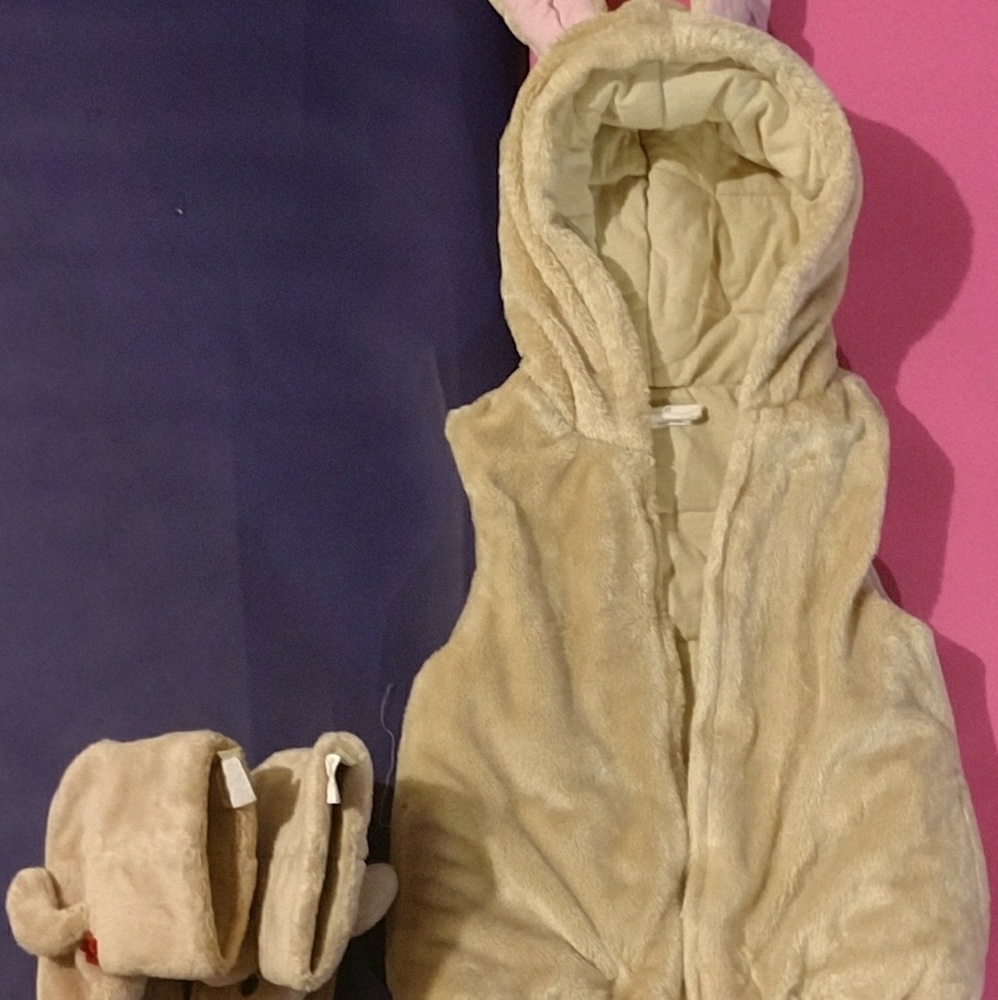 Comfy Fun Bunny Vest with Boots!