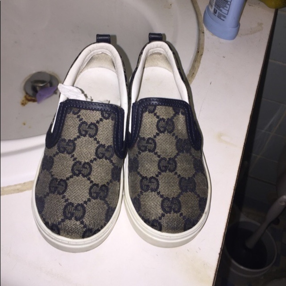 Size 8 toddler authentic Gucci slip ons