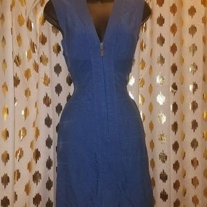 Forever 21 Blue Bandage Bodycon Mini Dress