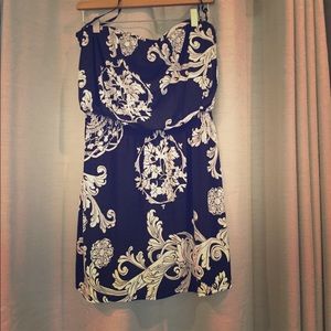 White House Black Market strapless dress