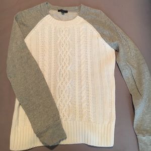 Cable knit / jersey knot sweater