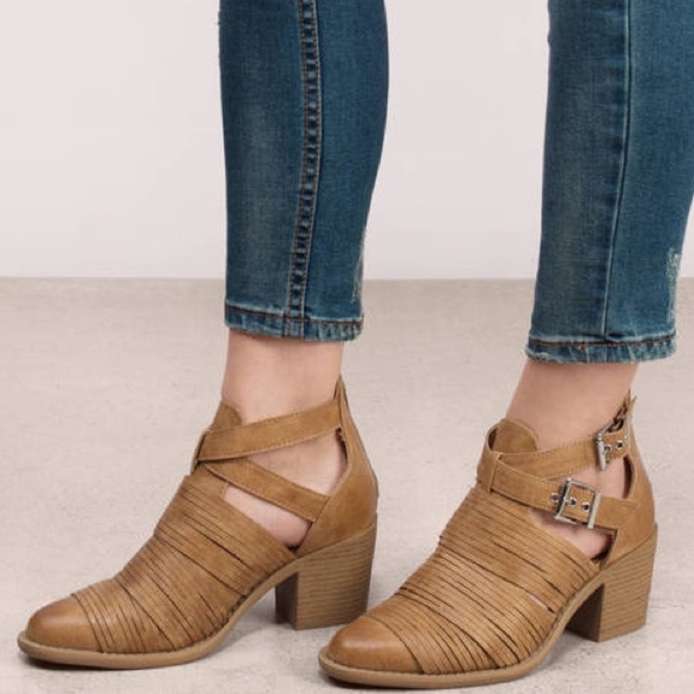 Tan booties! New and in box never worn!