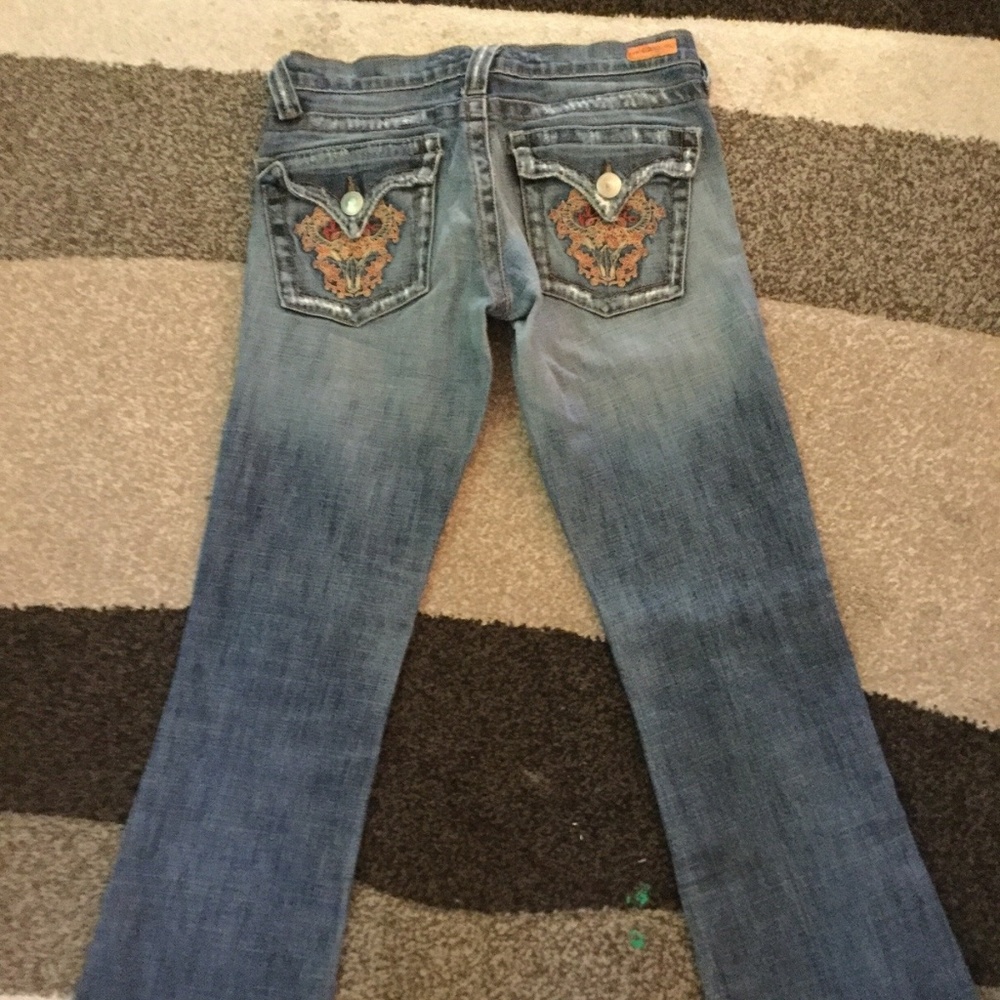 Plastic By Gly Embroidered Skull Jeans 5