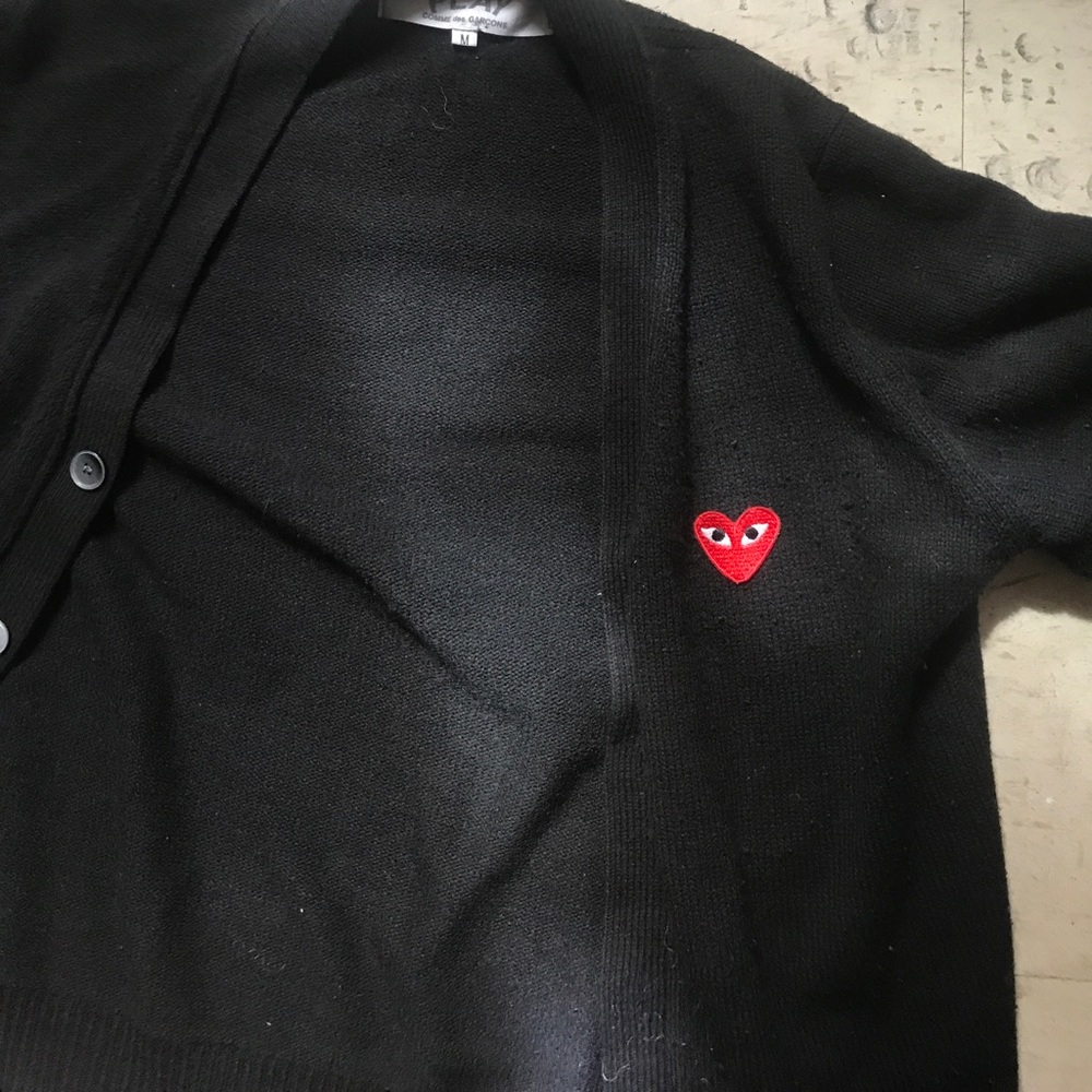 Black cardigan
