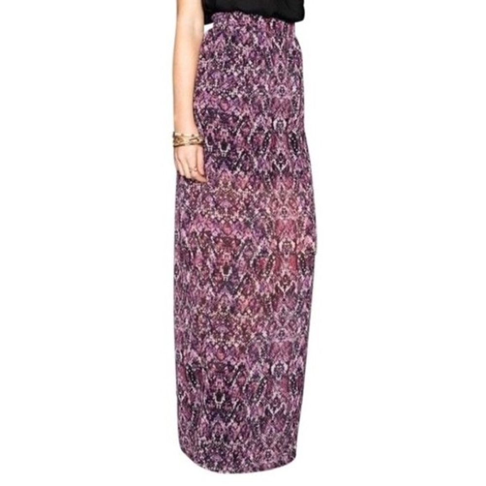Show Me Your Mumu Python Maxi Skirt