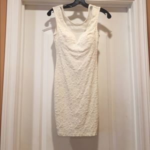 White mini dress, formal