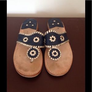 Jack Roberts navy sandals size 8