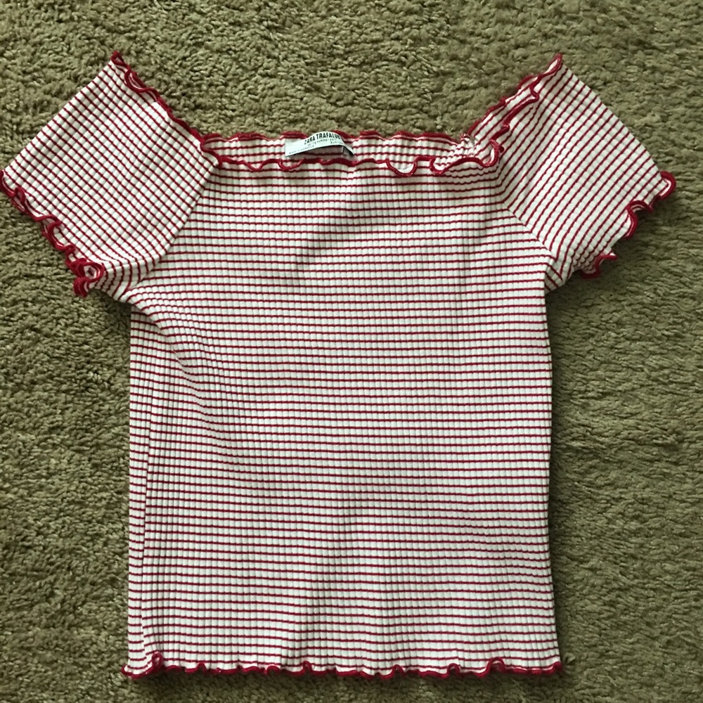 Off the shoulder crop top