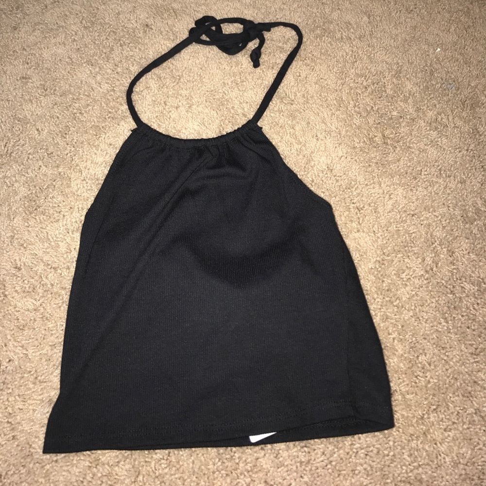 OU halter crop top