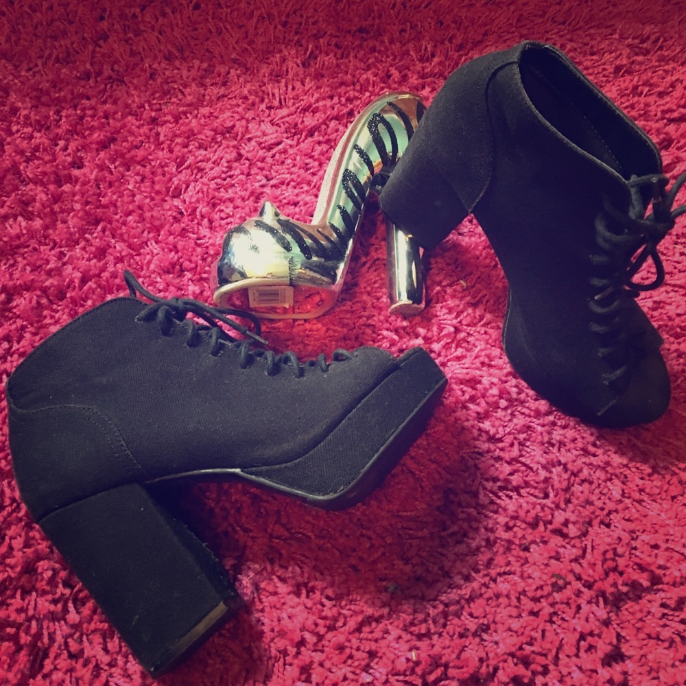 Chunky Heel Booties