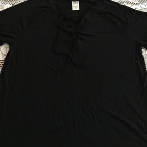 Victoria Secret PINK Front Tie Tee