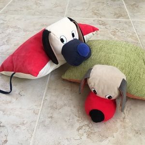 Handmade Decorative Dog Pillow & Dog Toy in one.