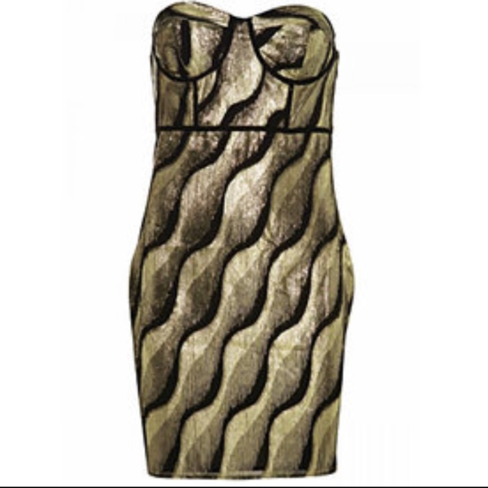Kate Moss Topshop Jacquard Bandeau Dress nwt sz 8