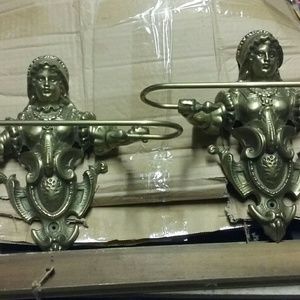 Brass Maiden towel racks
