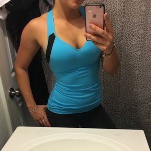 Victoria's Secret Sport Blue Tank w/ built in bra Victoria's Secret Sport Blue Tank w/ built in bra