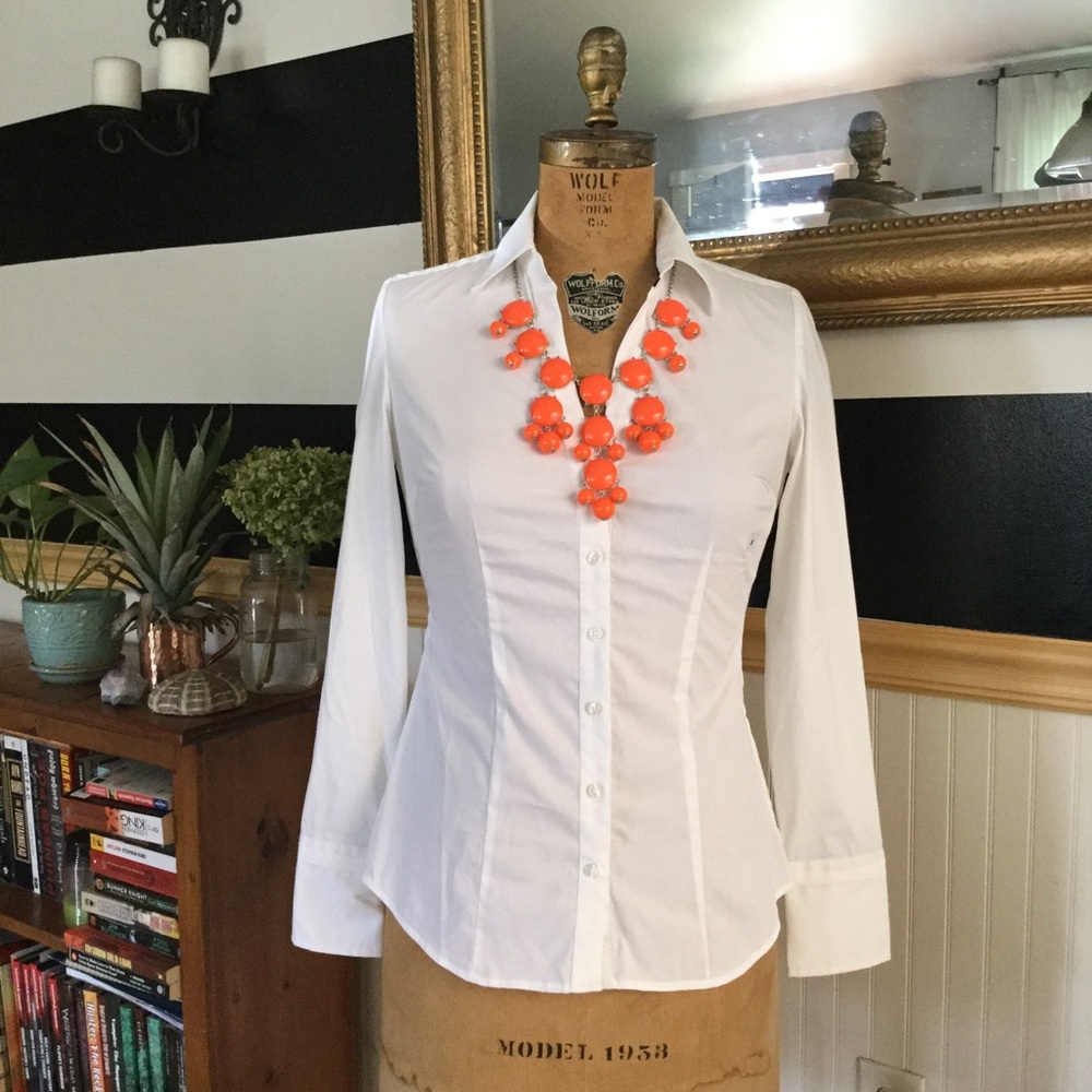 White collared shirt