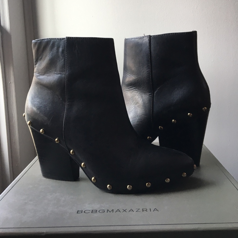 BCBGgeneration black booties.