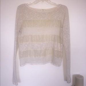 Lace and Wool Sweater