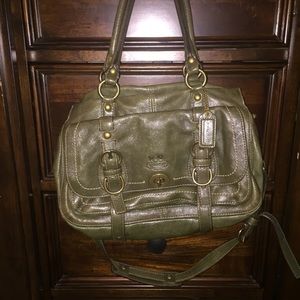 Olive green Coach cross body