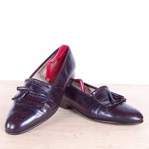Stacy Adams mens Dark Brown dress leather loafer