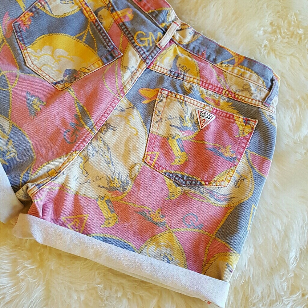 Vintage Guess High Waisted Jean Shorts