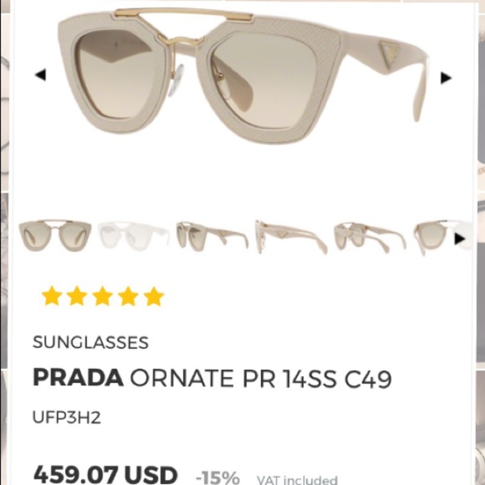 NEW WITHOUT TAGS AUTHENTIC PRADA SUNGLASSES