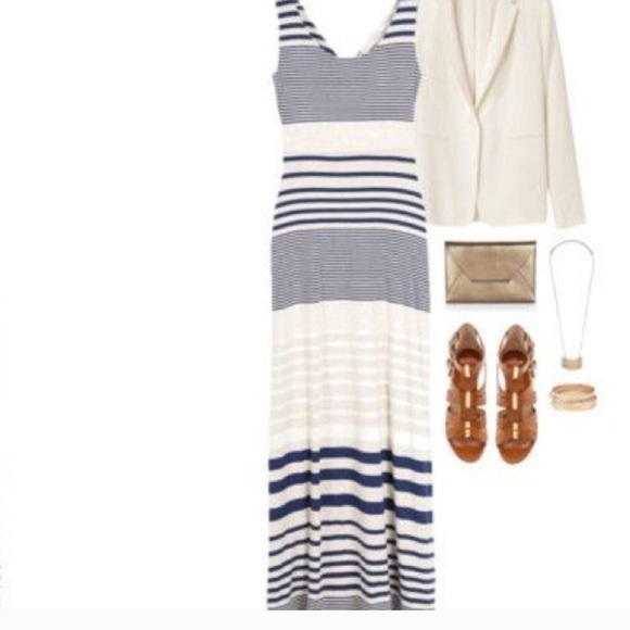 stitch fix Dresses & Skirts - ⭐️ sold ☘️ nwot Open back striped dress
