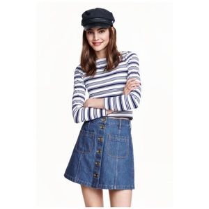 H&M Divided denim mini skirt