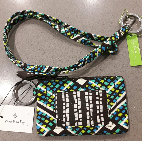 Vera Bradley Zip ID Case Lanyard Set NWT - Picture 1 of 4