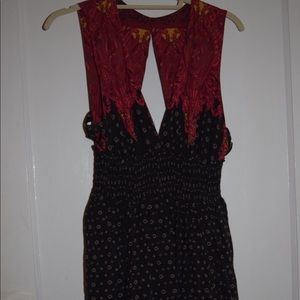 Free People tight to flow dress