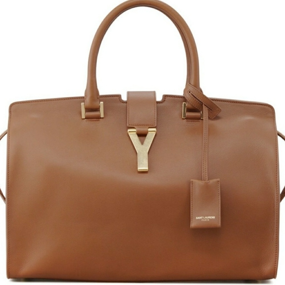 Yves Saint Laurent Petit Ligne "Y" Leather Handbag
