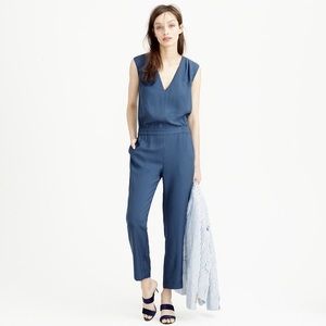 J. Crew Oxford Drapey Jumpsuit Size 4