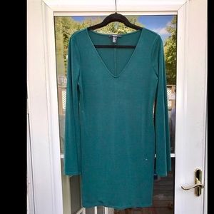 V-neck Long Sleeve Dress
