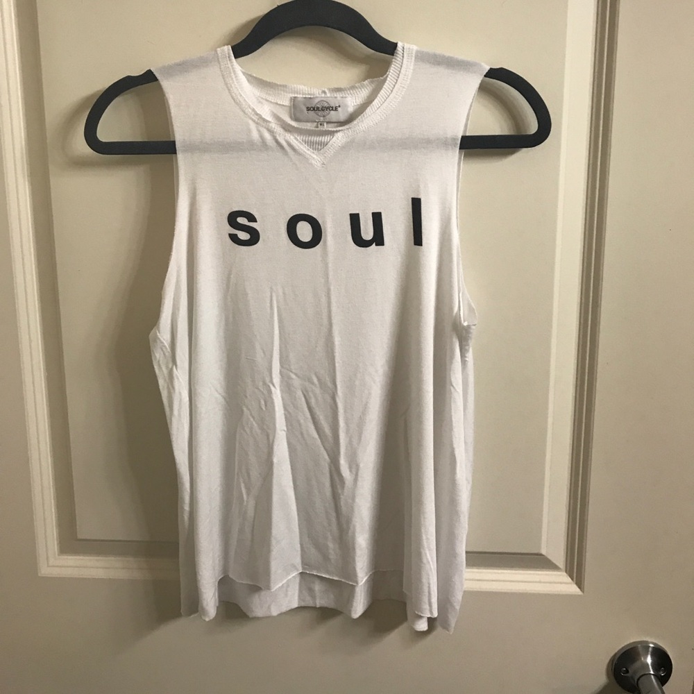 White Soul Cycle Tank Top