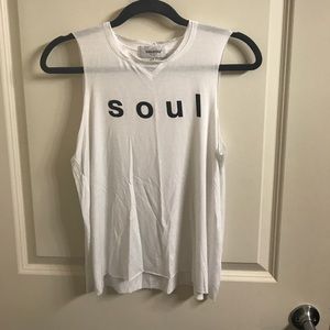 White Soul Cycle Tank Top
