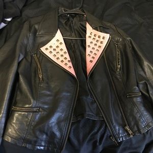 Forever 21 leather studded jacket