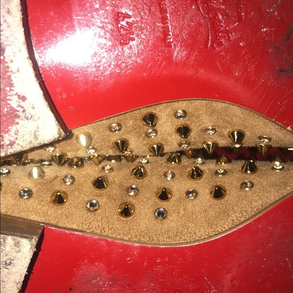 Christian Louboutin/ Jayne/Gold Cristal