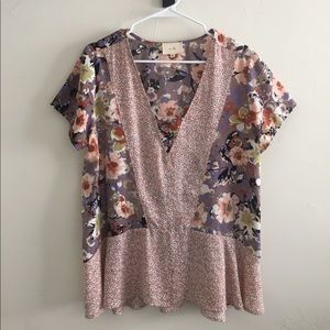 Anthropologie Floral Blouse 🌺